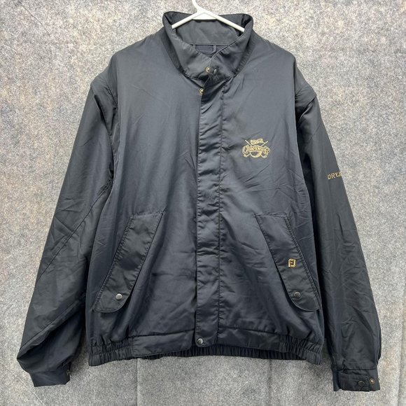 Footjoy Jacket Men Extra Large Black Full Zip Dryjoys Sweater Championship Golf - Picture 1 of 14